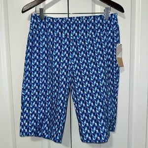 Hope & Harlow Lightweight White/Dress Blues Capris Size 10 NWT